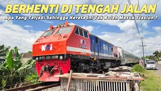 APA YANG TERJADI? Kereta Ini Terpaksa Berhenti Di Tengah Jalan Karena Tidak Diizinkan Masuk Stasiun