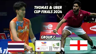 Panitchaphon Teeraratsakul vs Nadeem Dalvi | Thomas Uber Cup Finals 2024 Badminton