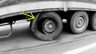 Из-за чего на дальнобойных грузовиках взрываются колеса?