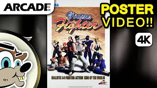 Virtua Fighter ( 1993 ) Arcade poster  [ 4K ]  by SEGA JPN B1 video game posters promo