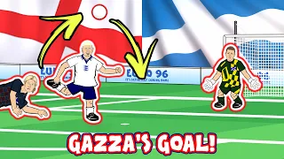 💥Gazza's Goal! Euro 96💥 (Footballers Attempt England vs Scotland Goals Highlights 1996 2021)