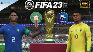 HAKIMI or MBAPPE? Who is better goalkeeper? MOROCCO vs FRANCE, FIFA 23, PS5, 4K