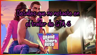 80 COSAS QUE NO VISTE EN EL TRAILER DE GTA 6 | Detalles & Easter Eggs