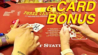 3 CARD POKER 6 CARD BONUS