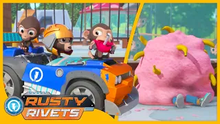 Rusty Goes Bananas and MORE 🙈| Rusty Rivets Episodes | Cartoons for Kids