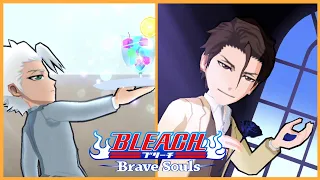 Toshiro Hitsugaya and Sosuke Aizen Party Time Special Moves Stats Bleach Brave Souls