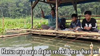 CAMP FISHING Ep.246 Menikmati Mancing buka puasa sahur bareng anak anak di atas rakit