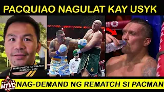 BREAKING: PACQUIAO Nagulat sa Nangyari! nag-Demand ng Rematch kay Usyk at Fury!