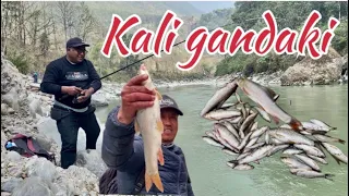Fishing in kaligandaki // fully enjoy 😜😜😜
