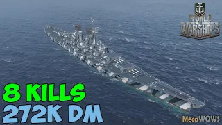 World of WarShips | Montana | 8 KILLS | 272K Damage - Replay Gameplay 4K 60 fps