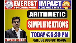 SIMPLIFICATIONS CLASS  by Rajkumar Sir