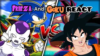 Frieza and Goku React: Goku & Vegeta VS Sonic & Shadow | Sprite Animation