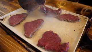 amazing steak boiled in 300 degree butter - korean street food
