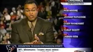 Texans History: Feb 18 2002 Expansion Draft Part 1