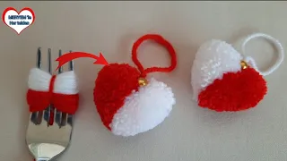 ❤ HEART MADE FROM AMAZING POMPOM