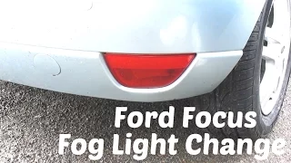 How to Remove and Replace Ford Focus Rear Fog or Reverse light