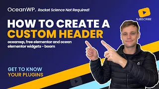 🔥 How to Create a Custom Header with OceanWP, free Elementor and Ocean Elementor Widgets