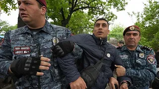 Dozens arrested as Armenia opposition protests up pressure on PM