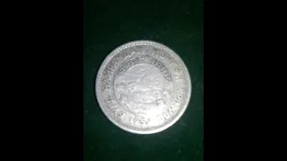 Монета Монголии 20 менге 1959 года. 20 мунгу единственного года выпуска. Обиходная монета Монголии.