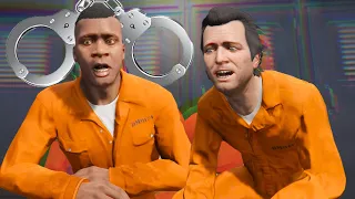 Michael And Franklin Steals Cop Car (Trevor Betrays Them) In GTA 5!