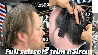 How I use scissors to cut a hair#hair  #tutorial #haircolor #hairsalon #learning #besthairstyle