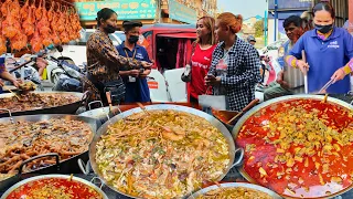 Cambodian Street Food - Delicious Whole Chicken, Duck Vegetables Soup, Grilled Duck, Beef Offal Stew