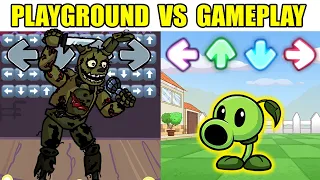 FNF Character Test | Gameplay VS Playground | FNF Mods | Plants vs. Rappers, Pow Sky, Springtrap