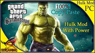 How To install Hulk Mod in GTA San Andreas PC in Hindi Urdu