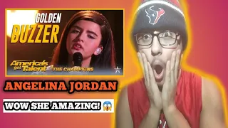 REACTING TO ANGELINA JORDAN-NORWAYS WINS HEIDI KLUMS GOLDEN BUZZER! @AMERICA'S GOT TALENT CHAMPIONS