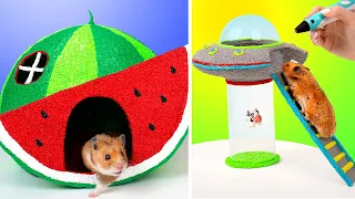 3D Pen Hamster Crafts || 2 DIY Ideas For Your Pet