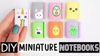 4 DIY MINI NOTEBOOKS - Easy & Cute Designs!