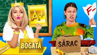 PROVOCARE DE DESEN: SĂRACUL vs BOGATA || Confruntare epică! Trucuri pentru portrete – 123 GO! FOOD