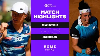 Iga Swiatek vs. Ons Jabeur | 2022 Rome Final | WTA  Match Highlights