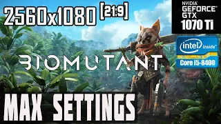 Biomutant. GTX 1070 TI + i5-8400. МАХ SETTINGS. UltraWide 2560x1080 [21:9] .