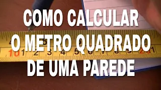 Como calcular área em metro quadrado