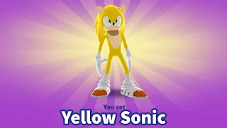 Sonic Boom in Subway Surfers Mod - Yellow Sonic Unlocked - All Characters Unlocked Guard Chase