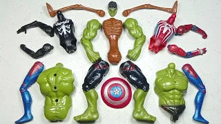 Merakit Mainan Spider-Man Vs Hulk Smash Vs Venom Vs Siren Head ~ Avengers