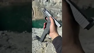 Full auto Glock into frozen lake