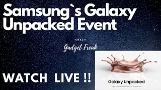 Samsung Galaxy Unpacked Live Event 5th August 2020