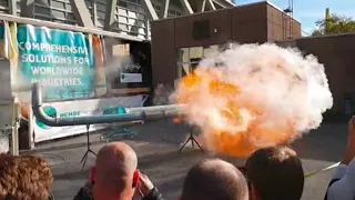 Combustible Dust Explosion Slow Motion  Demo