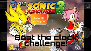 DJay 95 Plays: Sonic Advance 3 Beat The Clock finale (Altar Emerald & Nonaggression)