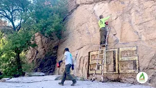 Removing Graffiti from Queen Creek Tunnel & Devil’s Canyon Rocks with @naturalrestorations