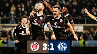 FC St. Pauli - FC Schalke 04 3:1 | Tore & Highlights | Stadion Reaktion