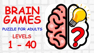 Brain Games Puzzle For Adults level 1 to 40 Solution