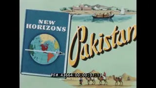 PAN AM AIRLINES  VISIT TO KARACHI & PAKISTAN 1960s TRAVEL FILM  43664