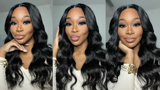 How I Bleach Knots & Dye Wig Jet Black (AT SAME TIME) + Glueless Wig Install Ft. Pizzaz Hair