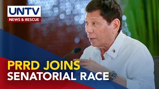 President Duterte files Certificate of Candidacy for senator