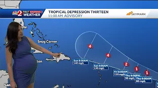 Tracking the Tropics - Tropical Depression 13 forms