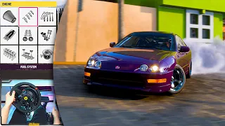 forza horizon 5 How to tune acura integra type r 2001 for drift 4K