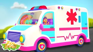 Wheels On The Ambulance Safety Vehicle and Kindergarten Rhymes for Babies